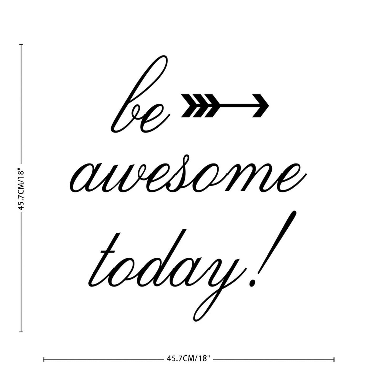 ToysCentral Basics Kids Room Wall Decoration Mural Decals Be Awesome Today Peel and Stick Wall Stickers for Dorm Bedroom Party Mirrors Vinyl