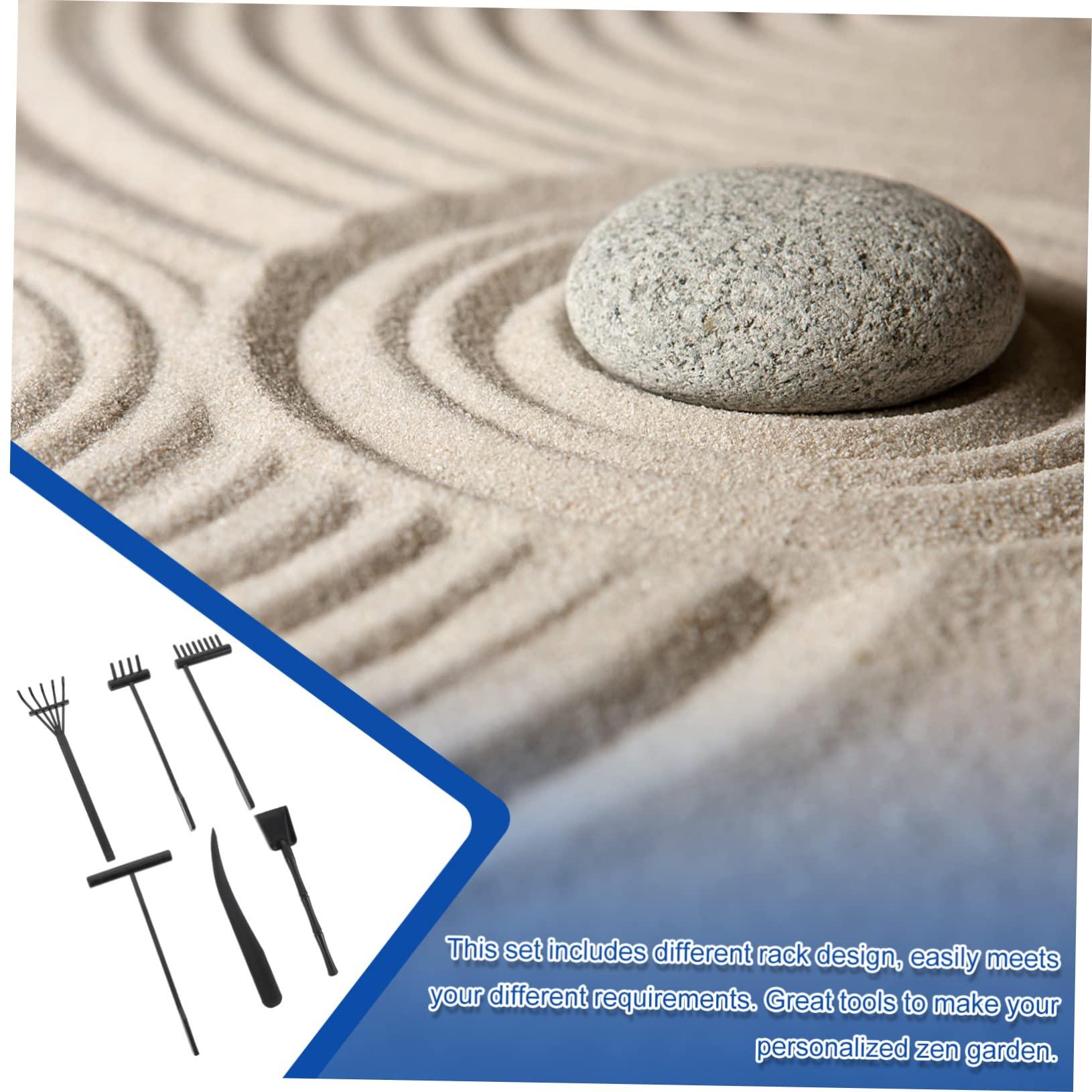 Happyyami Happyyami 36 Pcs Sand Rake Mini Zen Garden Rake Tool Mini Zen Garden for Desk Beach Rake for Sand Zen Garden Tools Mini Sand Tray Miniature Kit Sand Push Rake Plastic Pearlescent Toy Room