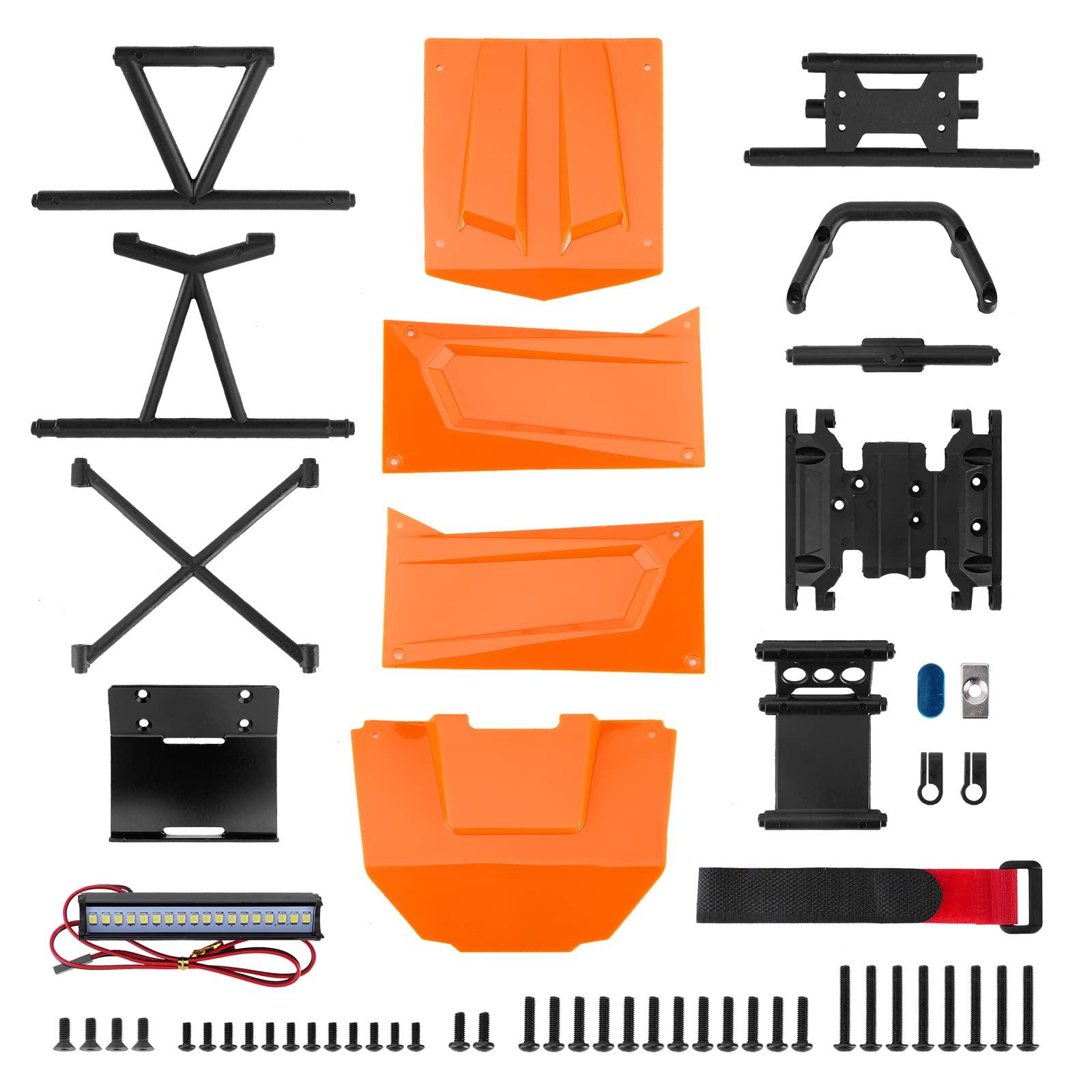INJORA INJORA Nylon Rock Buggy Roll Cage Body Shell Chassis Kit for SCX10 II 90046 UTB10 1/10 RC Crawler Upgrade Parts (Orange)
