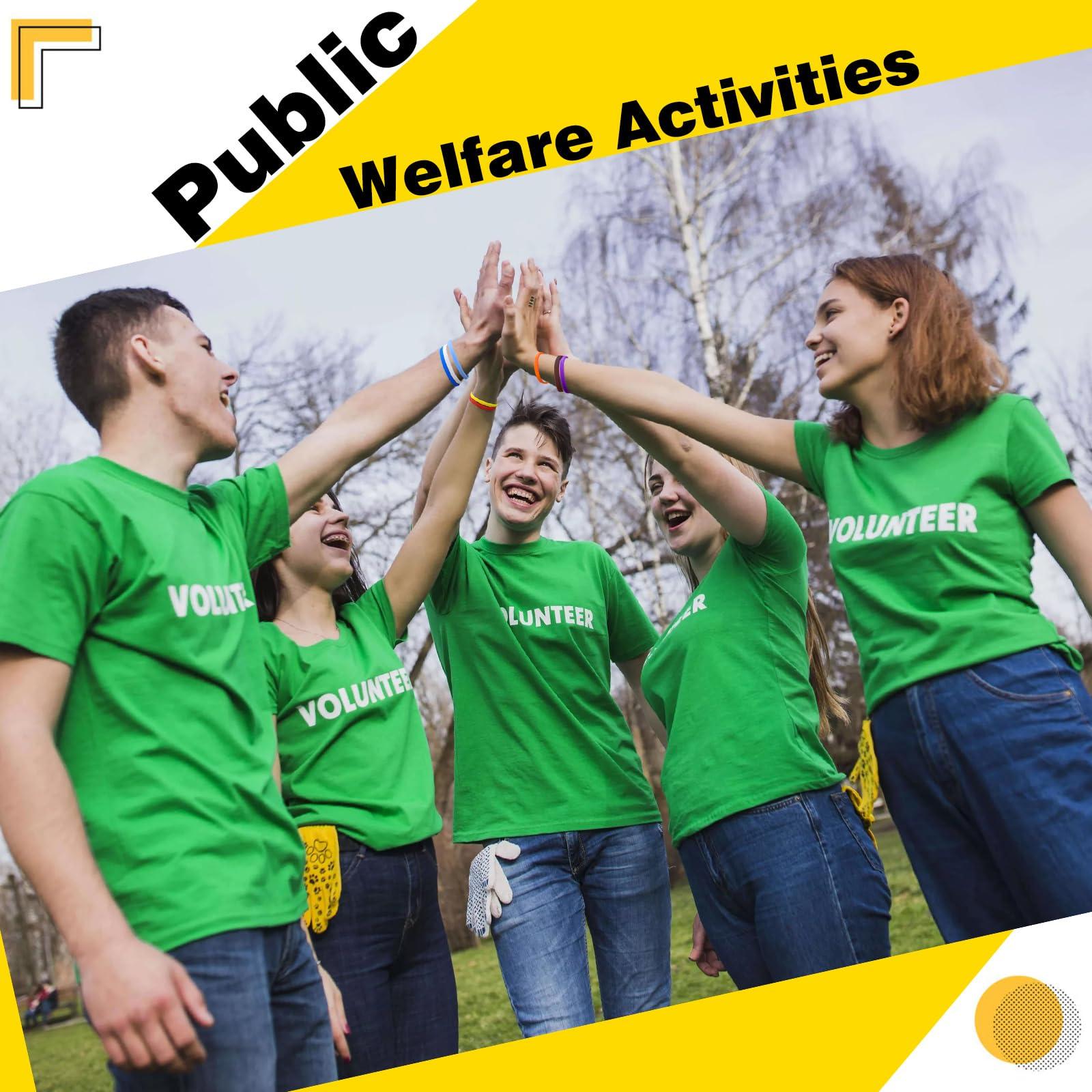 LVNRIDS LVNRIDS 100 PCS Rubber Bracelets Silicone Wristbands 8 inch Length Sports Elastic Wristband Bracelet Bulk Gifts for Men Women Teacher Student Party Orange