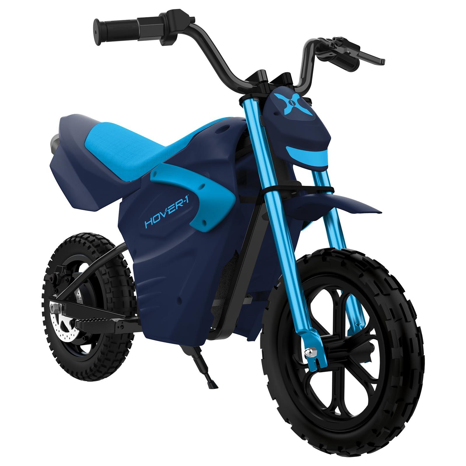 Hover-1 Hover-1 My First Dirt Bike for Kids - 300W Motor, 9MPH Max Speed, 9 Mile Range, 12 Off-Road Tires, 120LB Max Weight, Twist Grip Throttle & Rear Disc Brake Electric Dirt Bike for Kids Ages 5+ Years