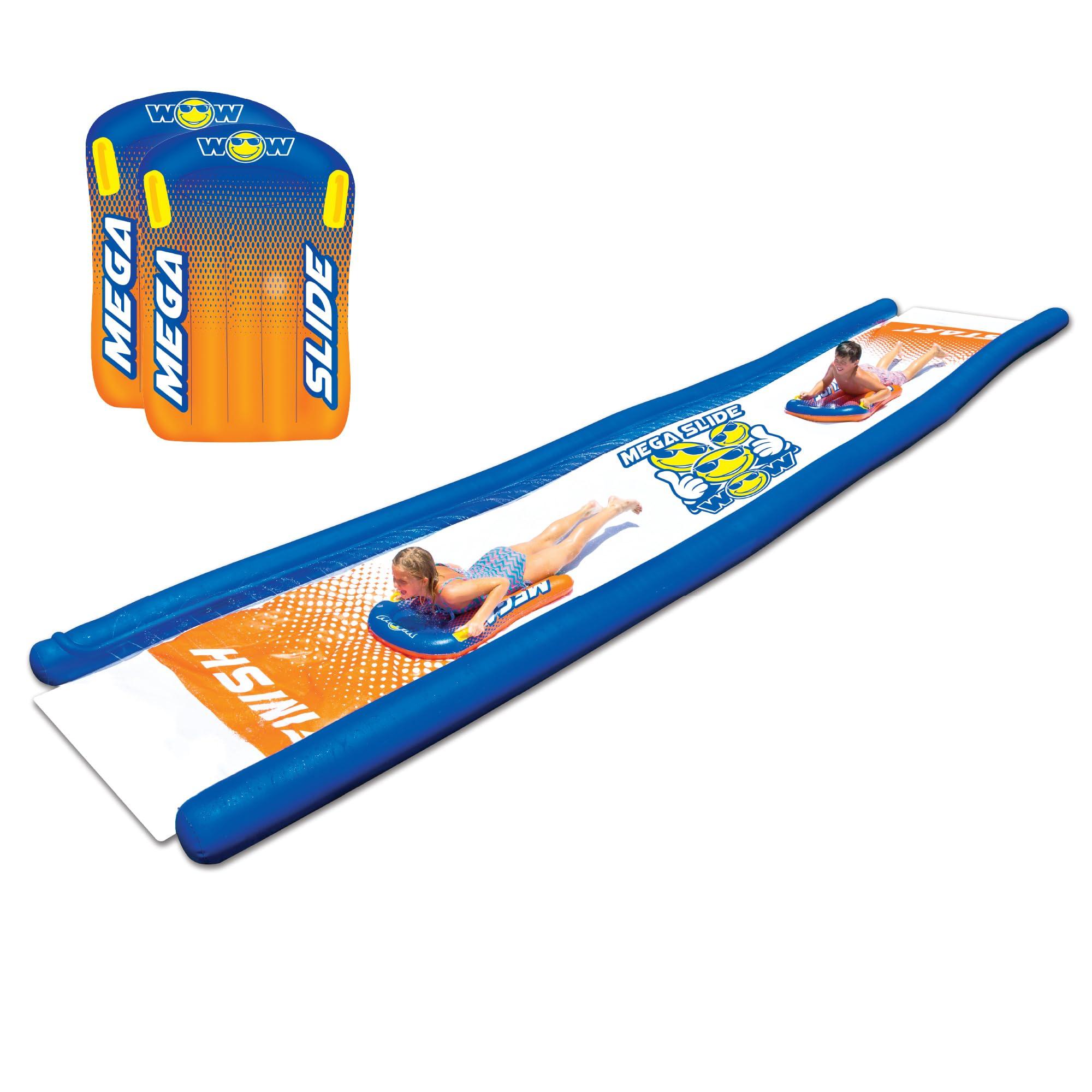 WOW Sports Wow Sports Mega Slide, Slip and Slide for Adults and Kids, Giant Backyard Waterslide with Sprinkler, Extra Long 25 ft x 6 ft