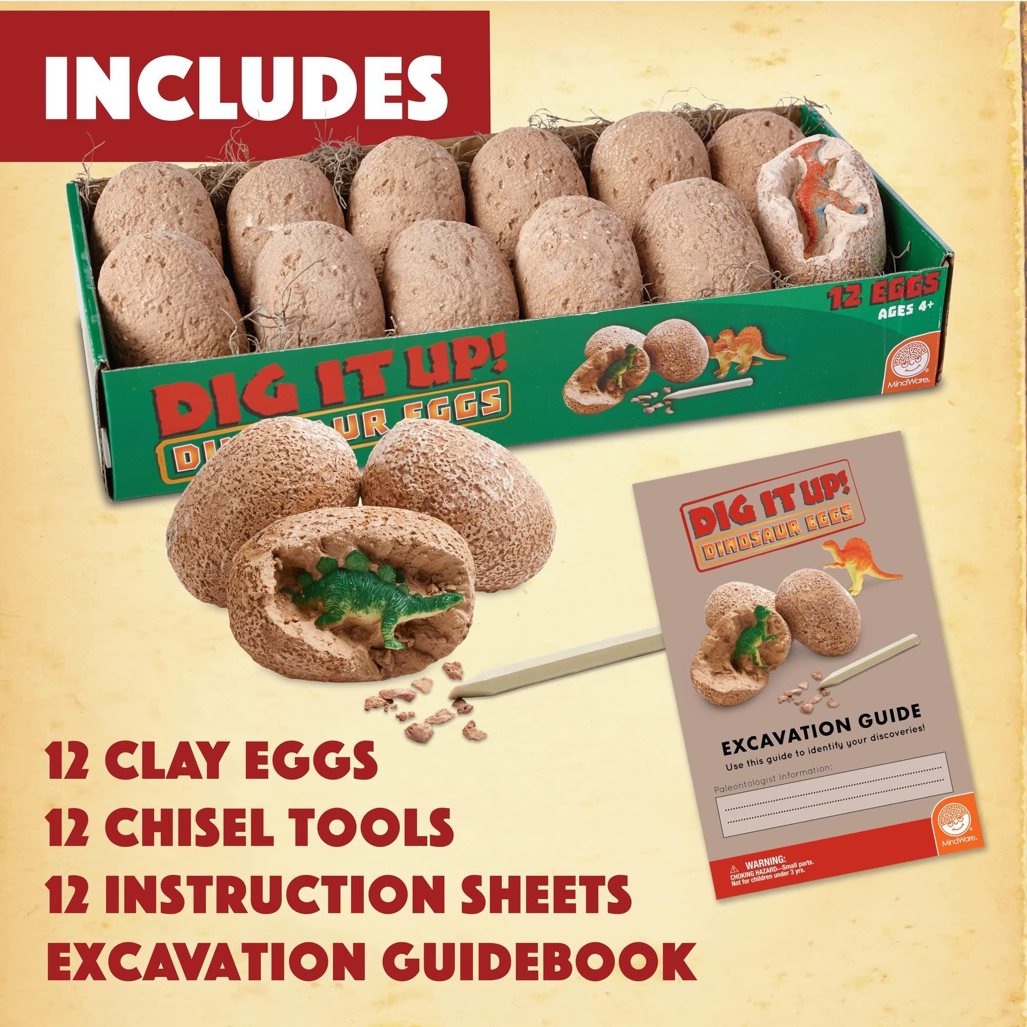 MindWare MindWare Dig It Up! Dinosaur eggs excavation kit