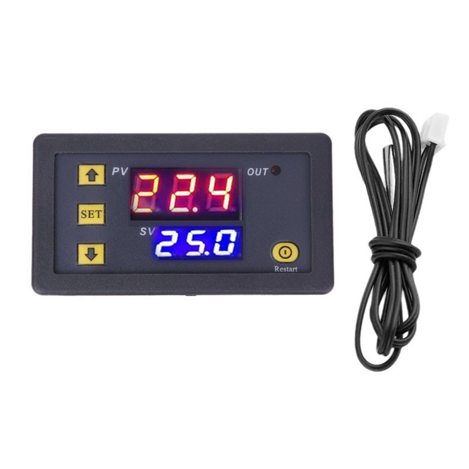POWTAXBJGD POWTAXBJGD AC 110V 220V T3230 24V Digital Time Delay Relay LED Display Cycle Timer Control Switch Adjustable Timing Relay Time Delay Switch (Size : AC110-220V Red Blue)