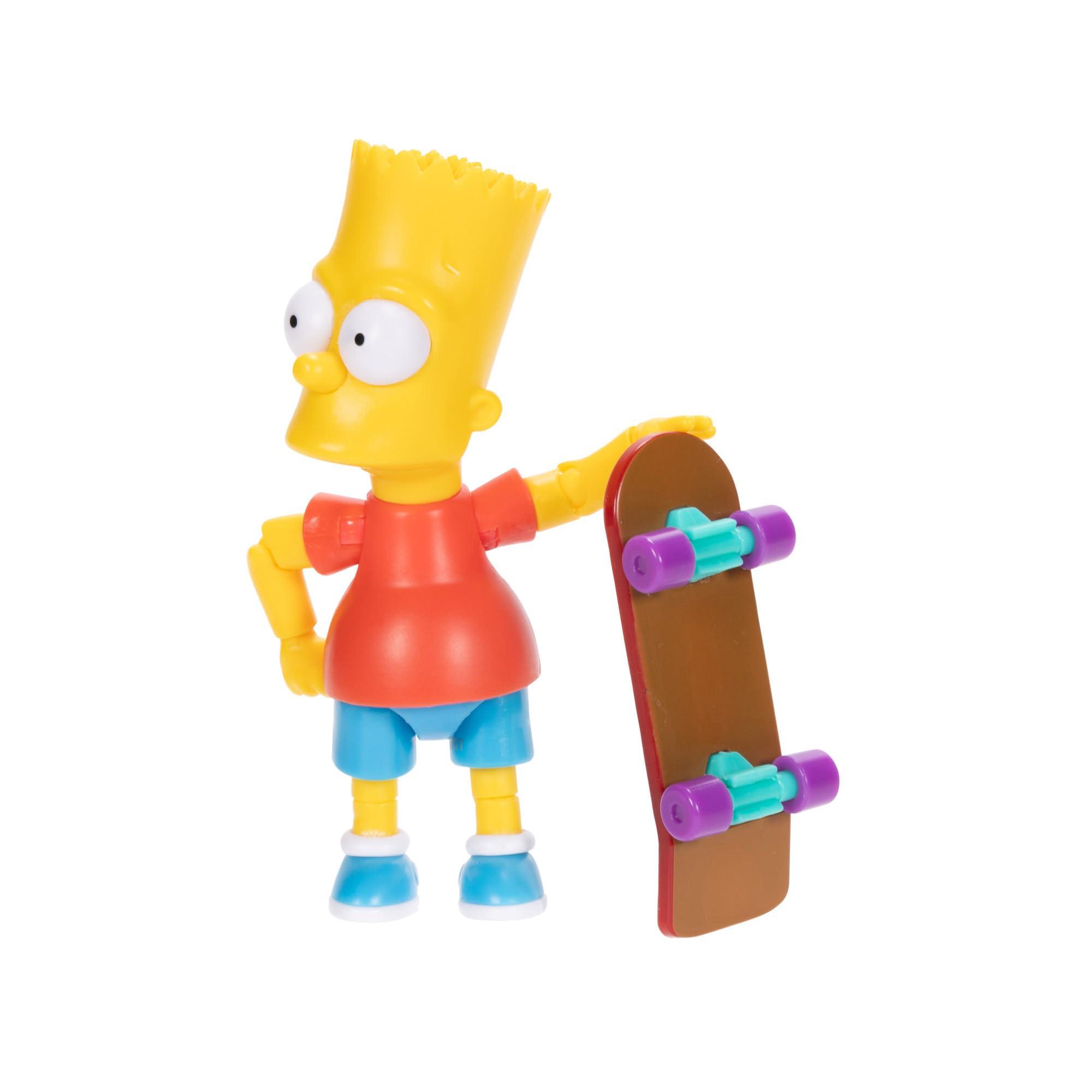 Disney Disney The Simpsons Action Figures 4-Pack 5-Inch Collectible Figures from Jakks Pacific's Wave 1 - Homer, Bart, Groundskeeper Willie, and Otto