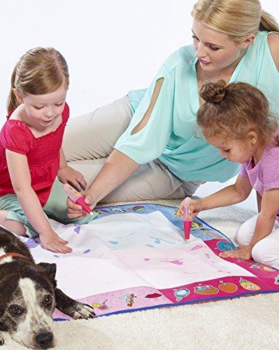 AquaDoodle TOMY Aquadoodle Classic Large Water Doodle Mat, Official No Mess Colouring & Drawing Game, Suitable for Toddlers and Children - Boys & Girls 18 Months, 2, 3, 4+ Year Olds, Pink