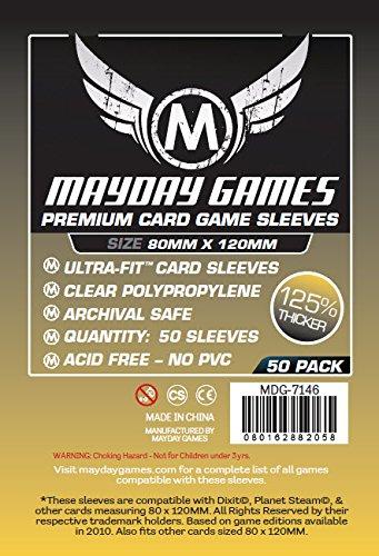 Mayday Games Nucleum Compatible Premium Card Sleeve Bundle (MDG-7077 x 1, MDG-7146 x 1)