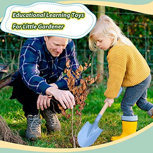 Amarlozn 16\" Wood Beach Sand Shovel Toys for Kids Adults, Heavy Duty Beach Toys Shovels for Sandbox Table, Sand Toy Shovel for Shoveling, Digging, Garden Fun