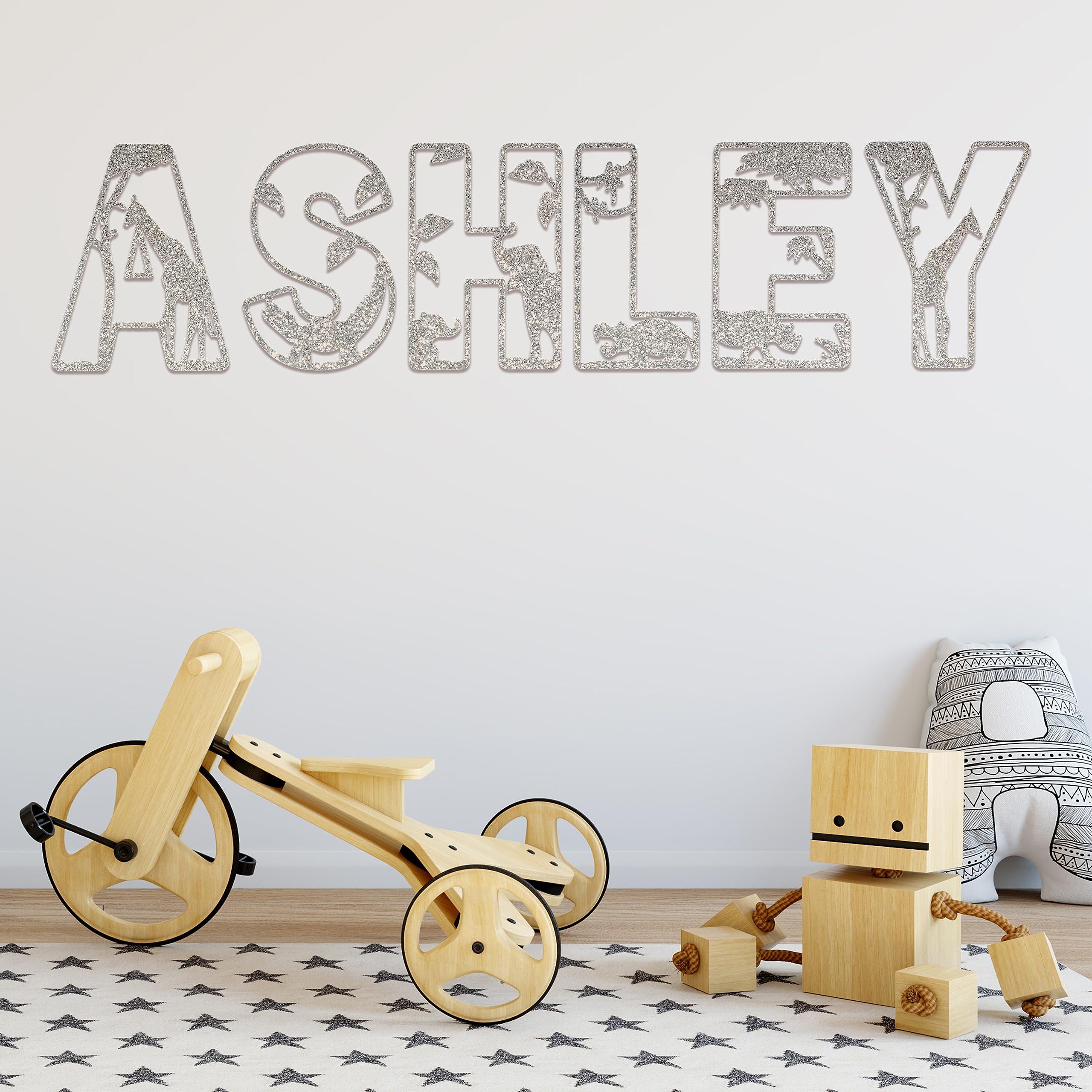 Lara Laser Works Personalized Wooden Letter Sign for Kids w/Name, Letters for Wall Decor - 15 Color, 4 Font Options - Custom Nursery Decor, Birthday Party Gift, Kids Room Decor, 10"X10" - 10 Letters