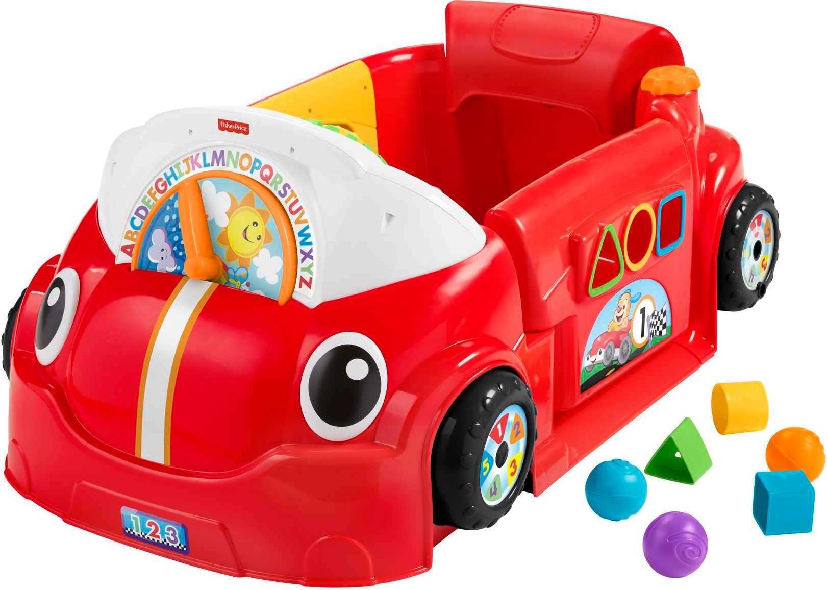 Fisher-Price Fisher-Price Baby Toy Laugh & Learn Crawl Around Car Red Activity Center with Educational Music & Lights for Infants Ages 6+ Months (Amazon Exclusive)