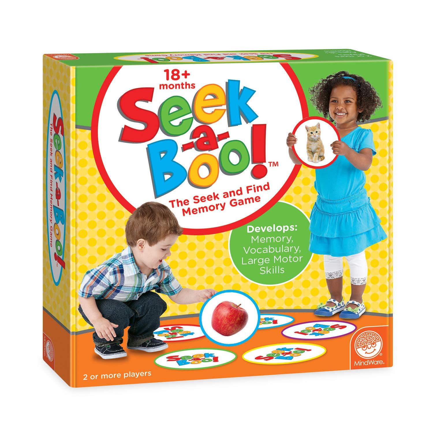 MindWare MindWare Seek-a-Boo Seek and Find Memory Game and Toddler Flash Cards Matching Game