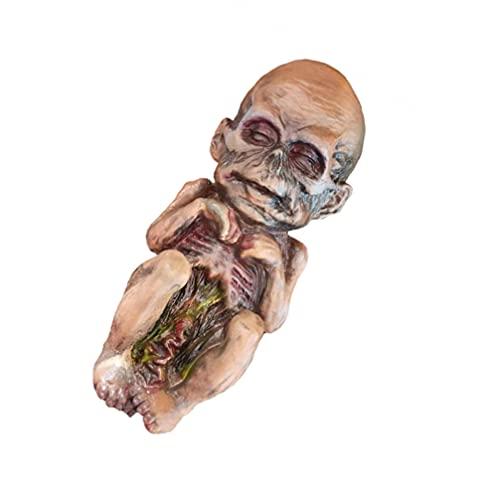 Toyvian Toyvian Halloween Haunted Doll, Scary Ghost Baby, Halloween Haunted House Decor, Scary Ghost, Creepy Zombie Baby Ghost Baby Doll, for Adult Prank, Scary Halloween Decorations