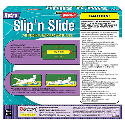 Winning Moves Games Classic Wham-O Slip\' N Slide (19 feet) by Winning Moves Games USA, Backyard Water Slide for Kids and Adults Ages 5+