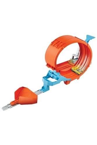 Hot Wheels Hot Wheels Toy Car Track Set Loop Stunt Champion, Dual-Track Loop with Double-Car Launcher, Side-by-Side Racing, includes 1 Toy Car in 1:64 Scale