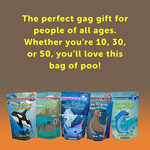 The Original Bag of Poo The Original Bag of Poo, Sea Lion Poop (Brown Cotton Candy) for Novelty Poop Gag Gifts