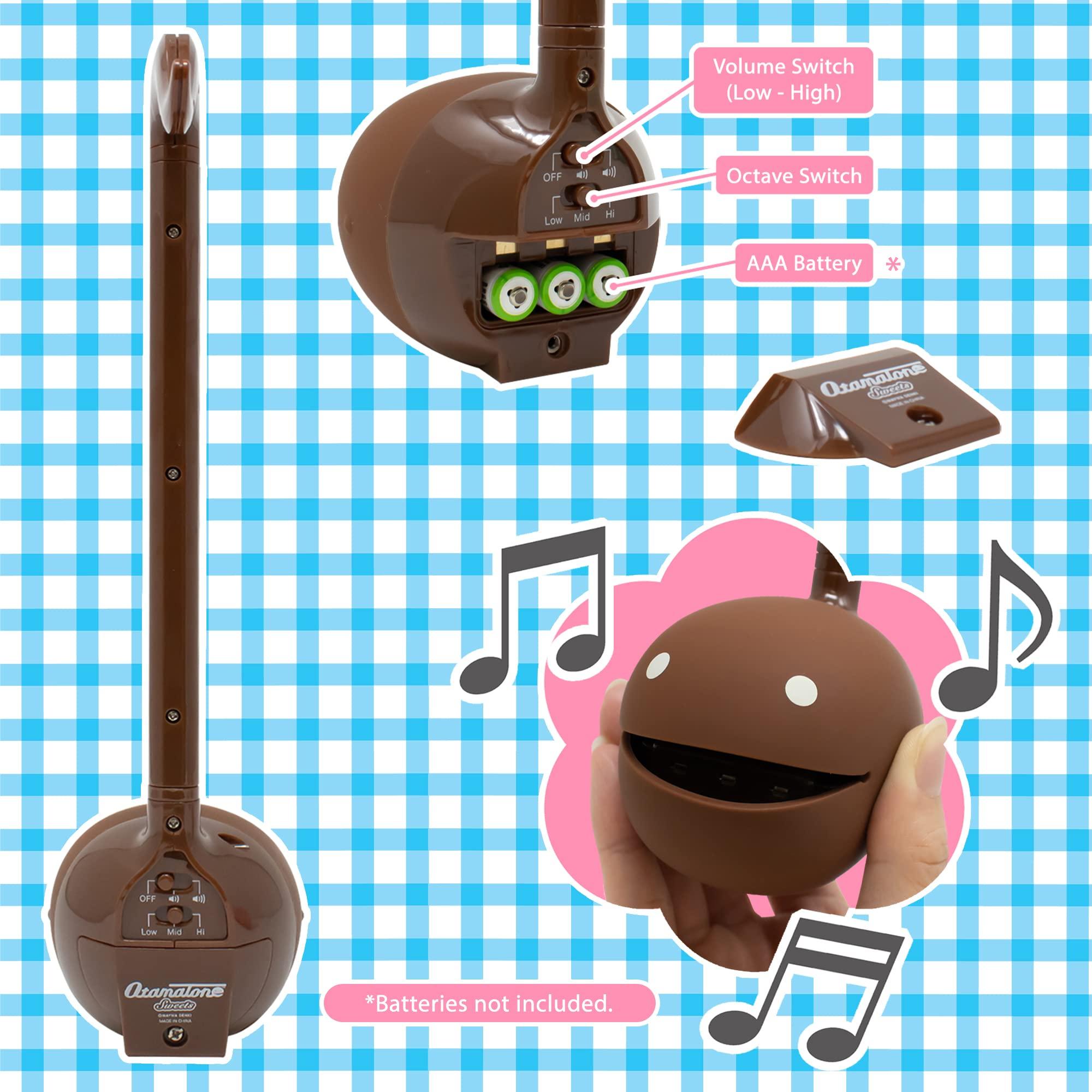 Otamatone Otamatone Japanese Electronic Musical Instrument Portable Music Synthesizer from Japan by Maywa Denki Studio Award Winning, Educational Fun Gift for Children Teen Adult - Chocolate Strawberry Mint Set