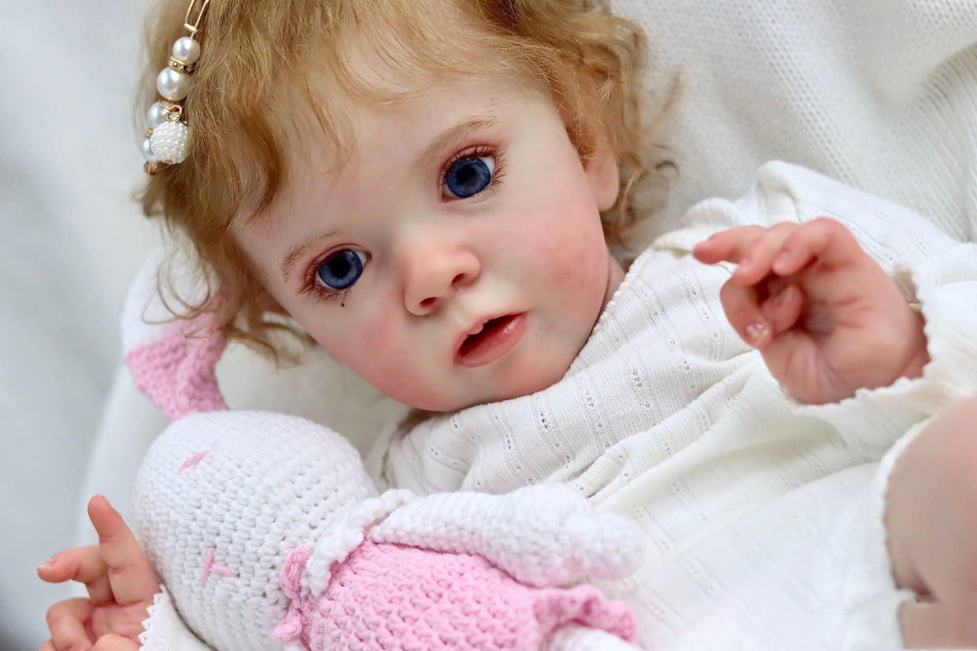 Anano Anano Reborn Real Baby Dolls 24 Inch Lifelike Toddler Baby Girl Realistic Silicone Baby Dolls That Look Real Life Like Newborn Baby Dolls New Born Baby Doll Bebe Reborn Girl