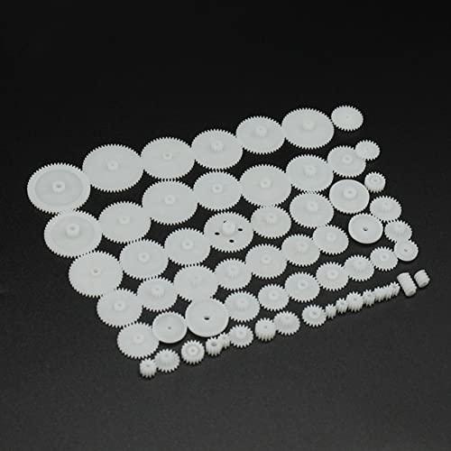 N\\D ND 58PCS Plastic Gears Toy Motor Crown Gear Set for DIY RC Car Robot Part