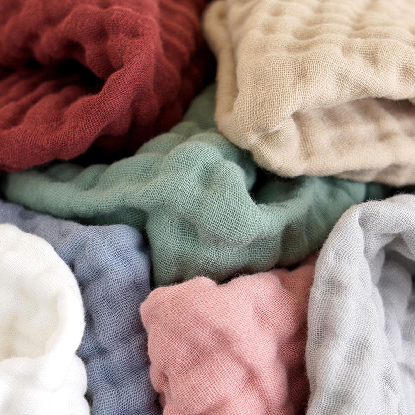 JUNQIAKO JUNQIAKO 6-Pack Baby Burp Cloths Sets for Unisex, Super Soft and Absorbent Large Cotton Burping Cloth Milk Spit Up Rags for Newborn, Baby Girls and Boys