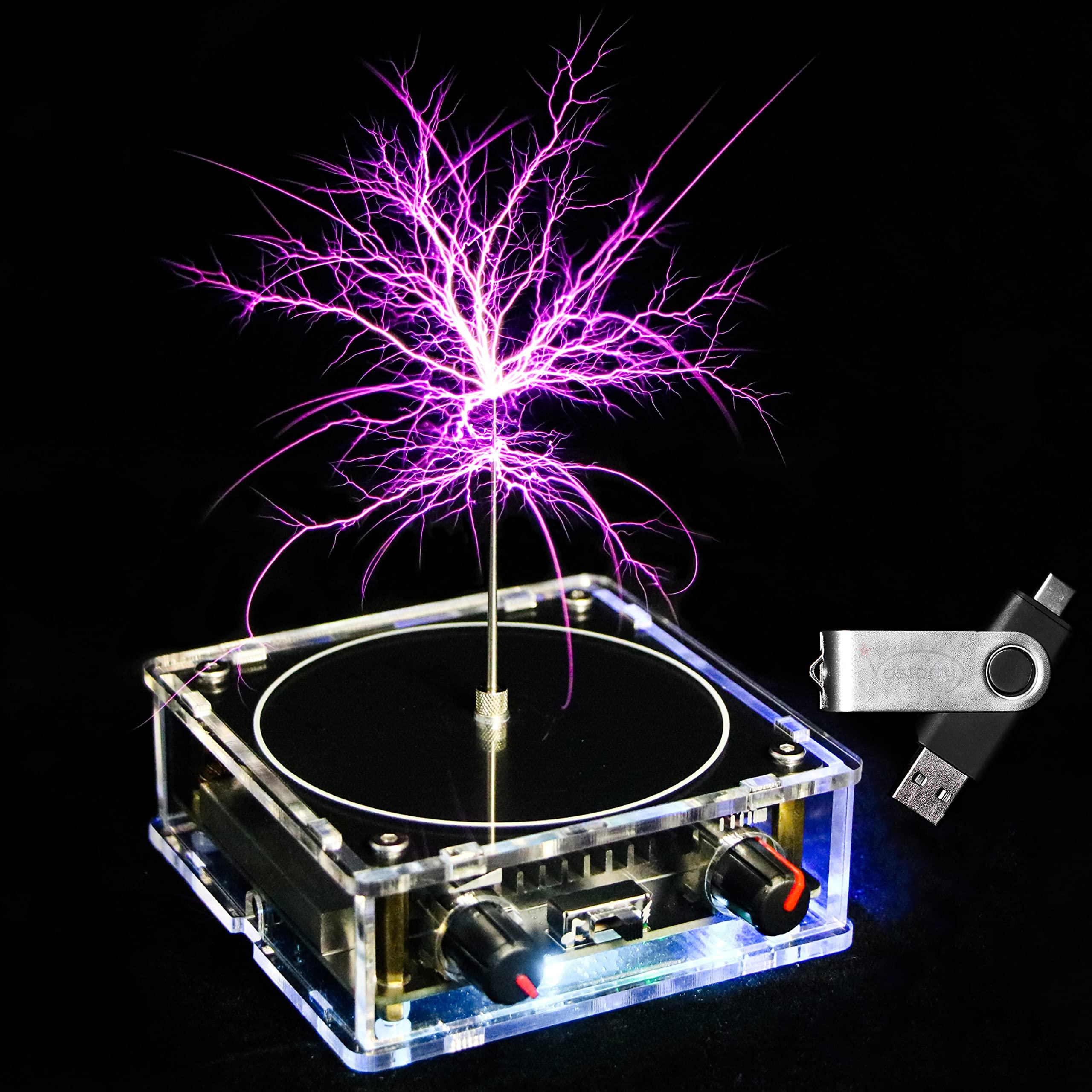 Vastarry Vastarry Tesla Coil Solid-State Music Tesla Coil Artificial Lightning Desktop Toy Power Wireless Transmission Model Scientific Experiment Tool
