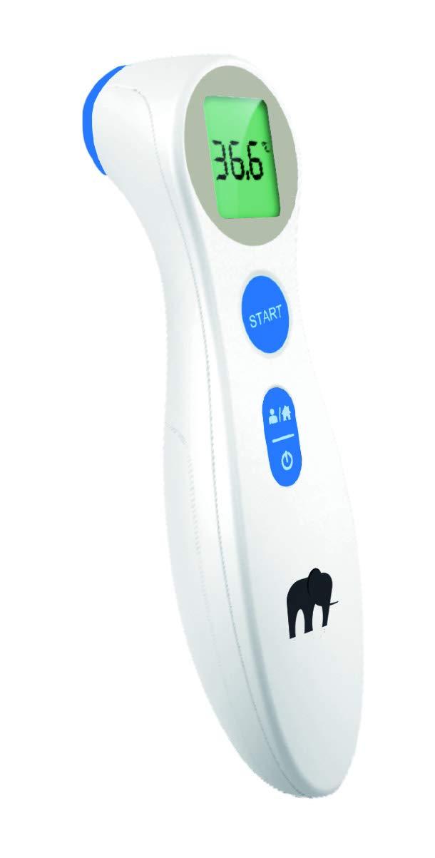 MACCURATE Forehead Thermometer, No Touch Home Use Digital for Adult & Kids, Sleek Infrared Temporal Fever Thermometer Fast and Accurate Reading with Backlight LCD Screen - Fahrenheit & Celsius