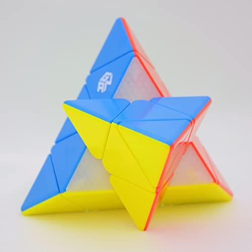 Bukefuno Bukefuno GAN Pyraminx M Magnetic 3x3 Cube Speed Pyramid 36 3x3x3 Cube Magnets stickerless Standard
