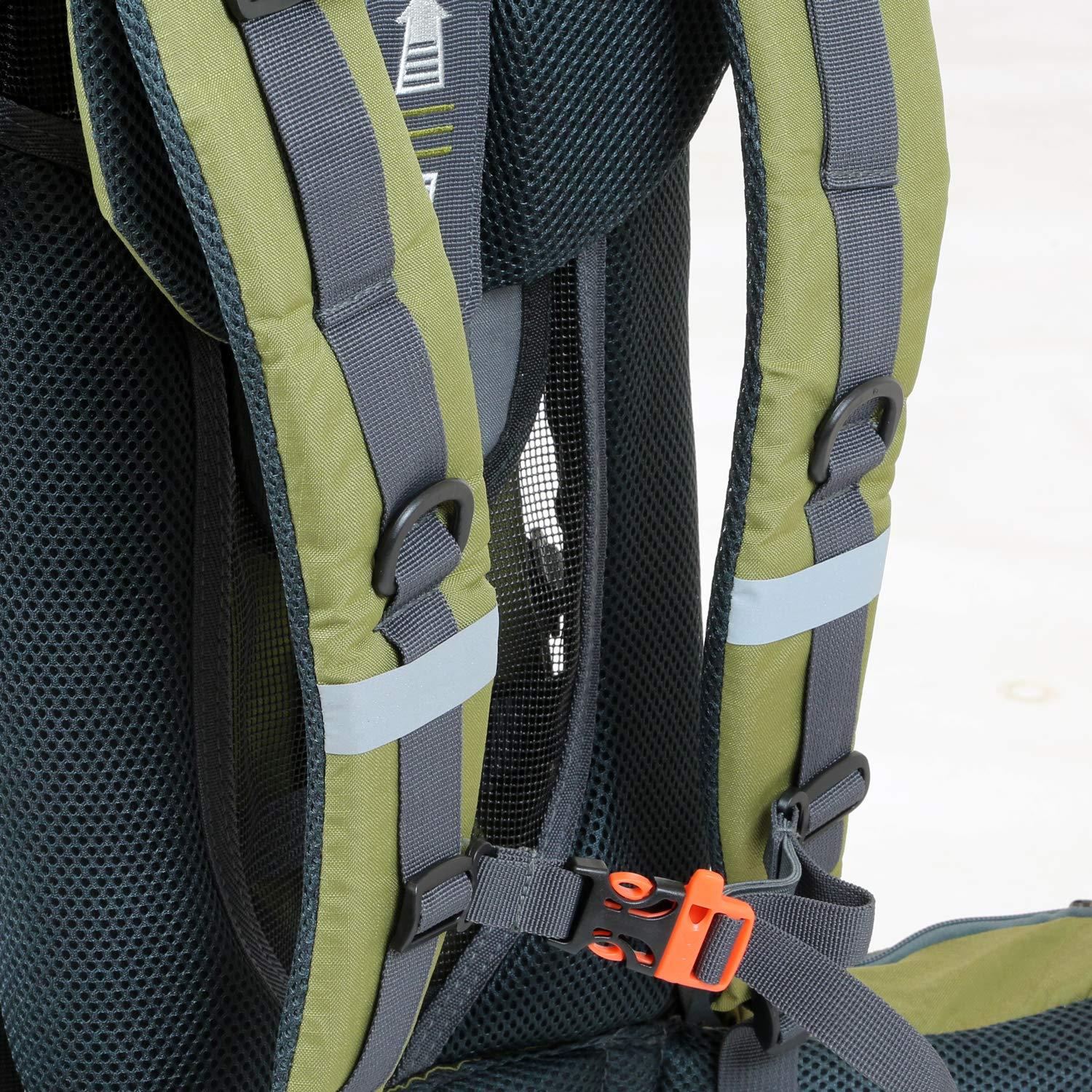 ClevrPlus ClevrPlus Canyonero Camping Baby Backpack Hiking Kid Toddler Child Carrier with Stand and Sun Shade Visor, Army Green
