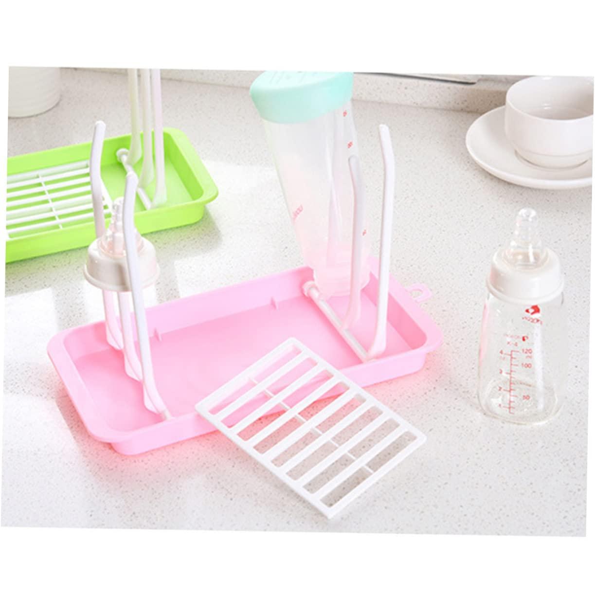 Abaodam Abaodam Bottle Drying Rack Foldable Compact New Born Bottle Holder Fits Sippy Cups Nipples Pp Material
