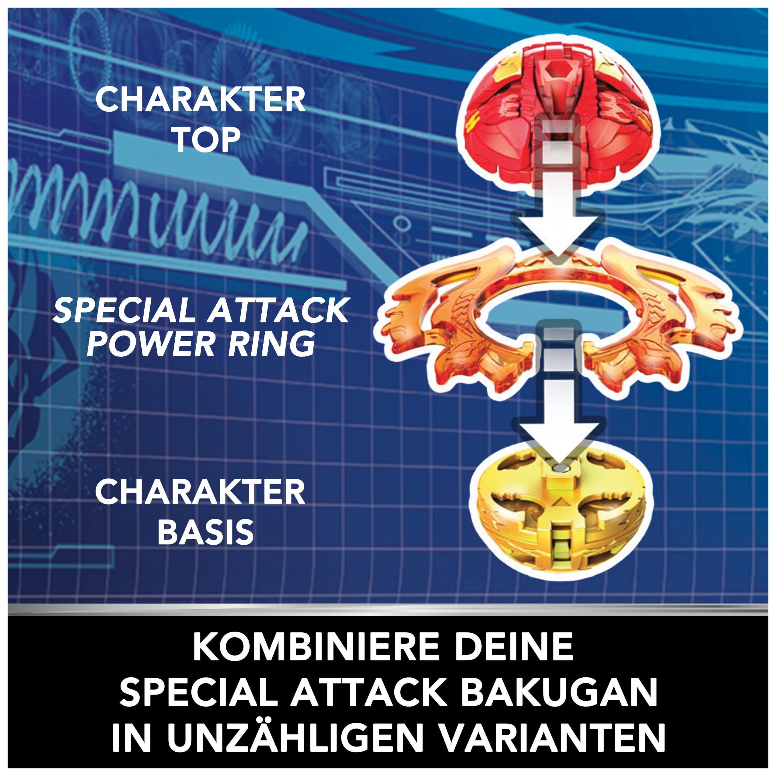 Bakugan Bakugan Battle 5-Pack, Special Attack Dragonoid, Ventri, Bruiser, Octogan, Trox; Customizable, Spinning Action Figures, Kids Toys for Boys and Girls 6 and up