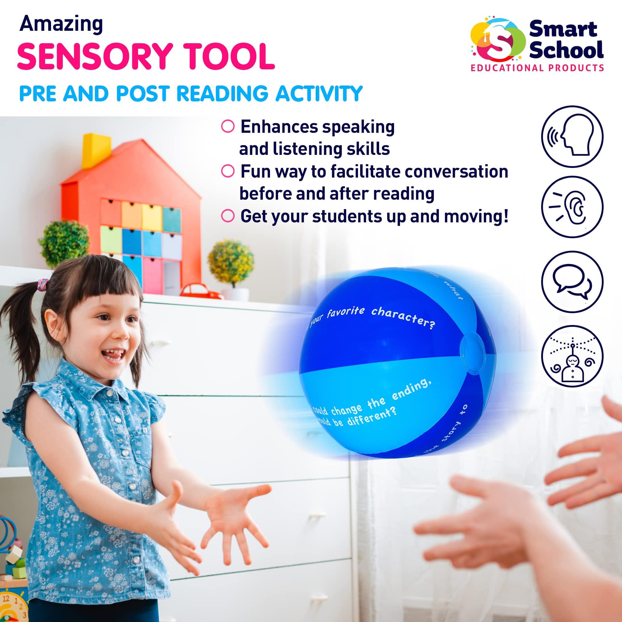 Smart School Educational Products Smart School Educational Products Classroom Beach Ball Game, Conversation Starter or Reading Comprehension (Conversation Starter)