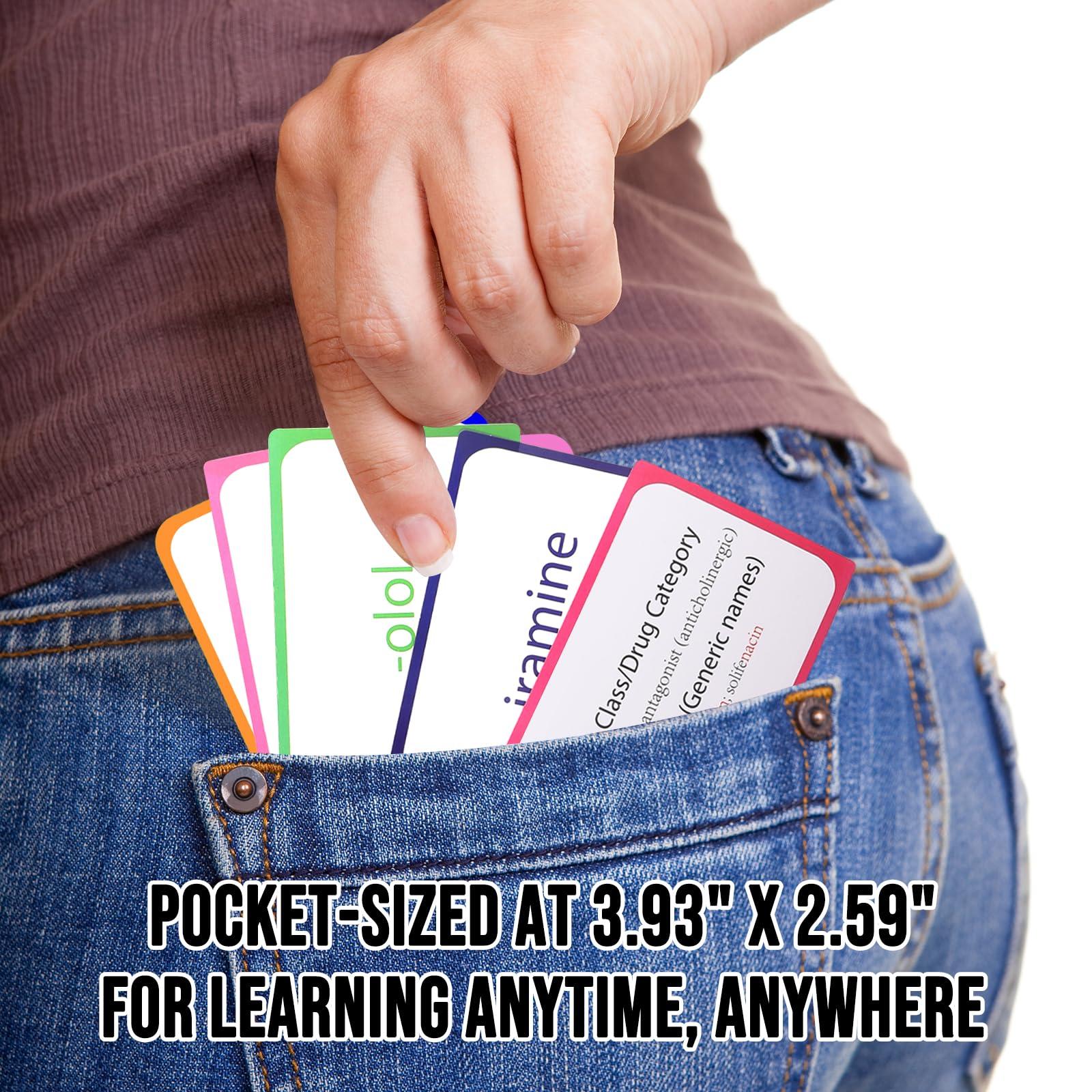 SHUNNIUB Pharmacology Mnemonics Flashcards: 60 Durable Flashcards with Mnemonics for Easy Drug Classification - A Must-Have Nursing School Success Bundle for Paramedic & Med Students