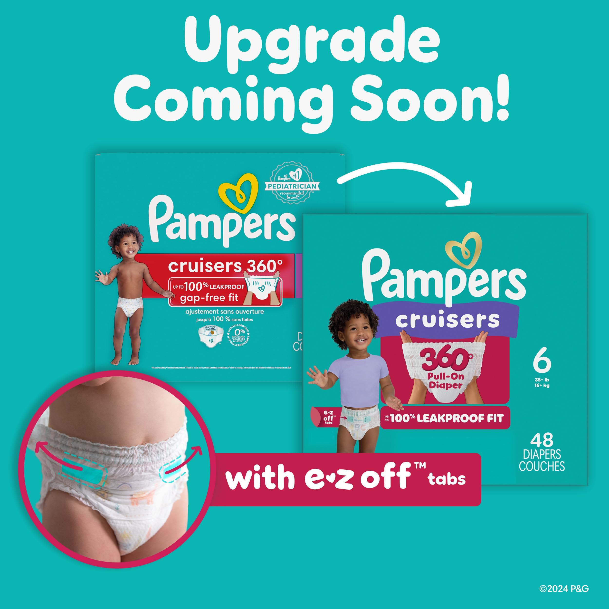 Pampers Pampers Diapers - Cruisers 360 - Size 5, 128 Count, Babyproof up to 100% Leakproof Pull-On Diaper