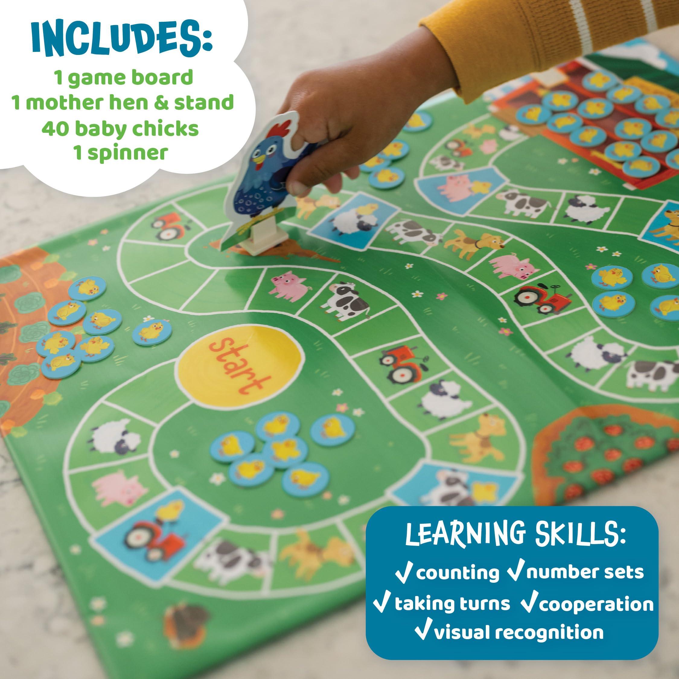 Peaceable Kingdom Peaceable Kingdom Count Your Chickens Award Winning Cooperative Counting Game for 2 to 4 Kids Ages 3+