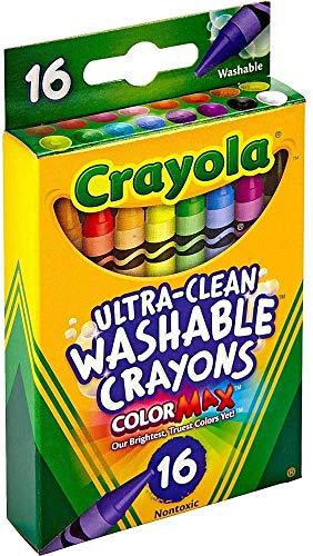 Crayola Crayola Ultra-Clean Washable Crayons (526916), 16 Colors