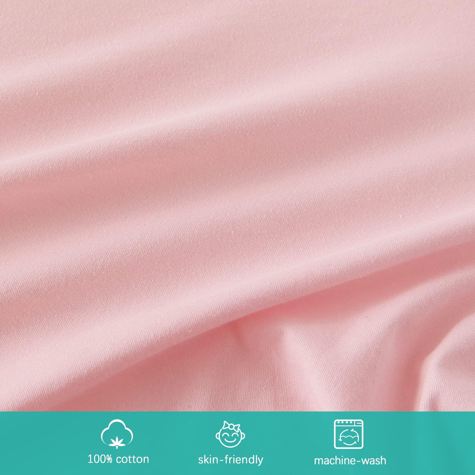 Biloban Bassinet Sheets Fit for Graco Sense2Snooze Bassinet and SNOO Smart Sleeper Baby Bassinet,100% Cotton, 2 Pack, Ultra Soft Bassinet Sheet, Pink and Violet