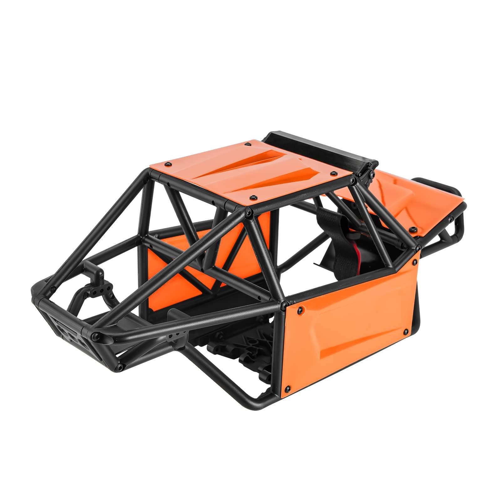 INJORA INJORA Nylon Rock Buggy Roll Cage Body Shell Chassis Kit for SCX10 II 90046 UTB10 1/10 RC Crawler Upgrade Parts (Orange)