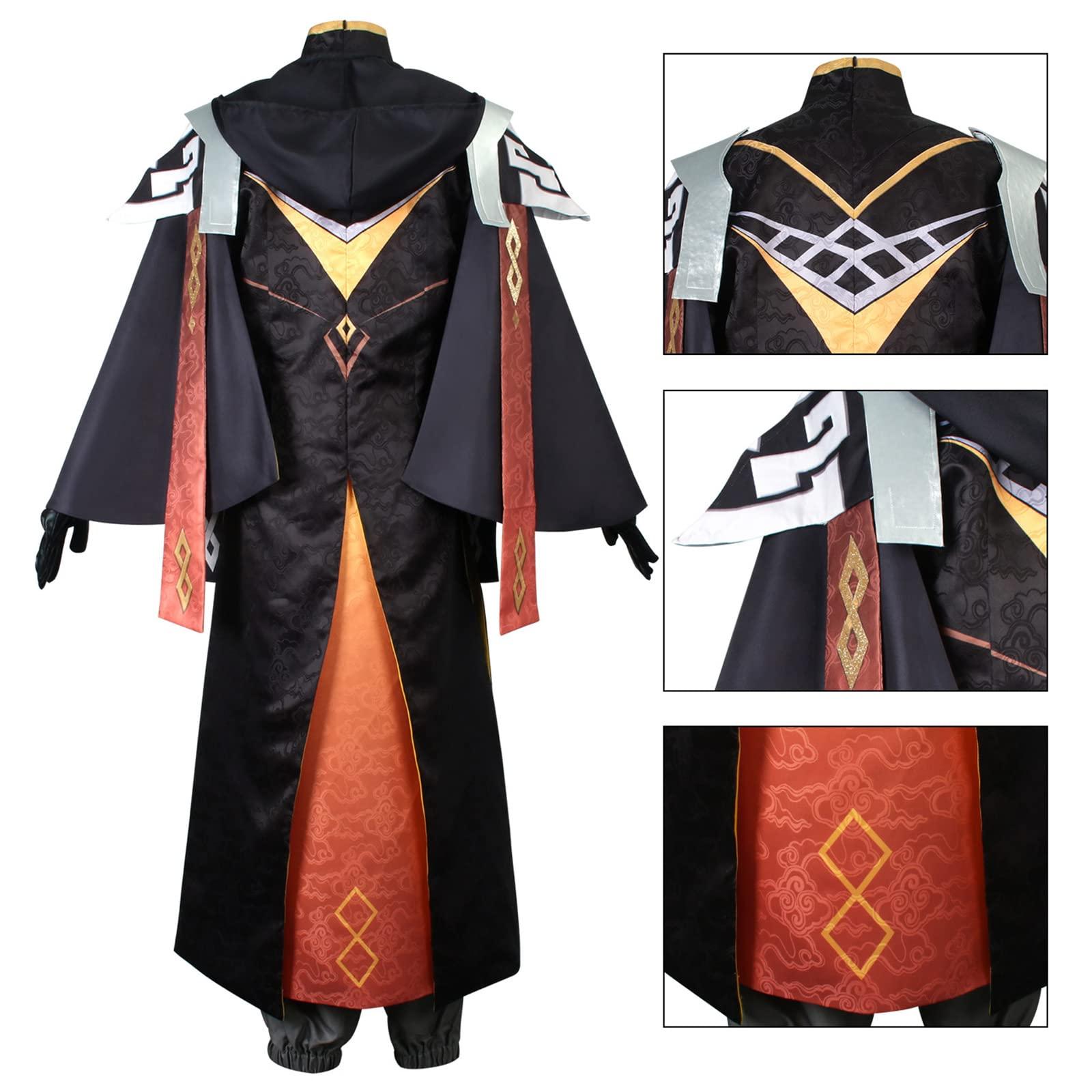 Weixu Weixu New Skin Morax Zhongli Cosplay Game Genshin Impact Costume Men Outfit Halloween Carnival Suit S