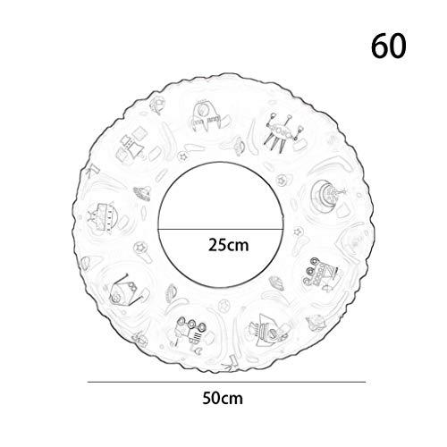 HUYP Swimming Ring Children Fashion Cute Swimming Ring Inflatable Swimming Pool Outdoors Indoor Pool Toys Swim Rings (Size : 60)