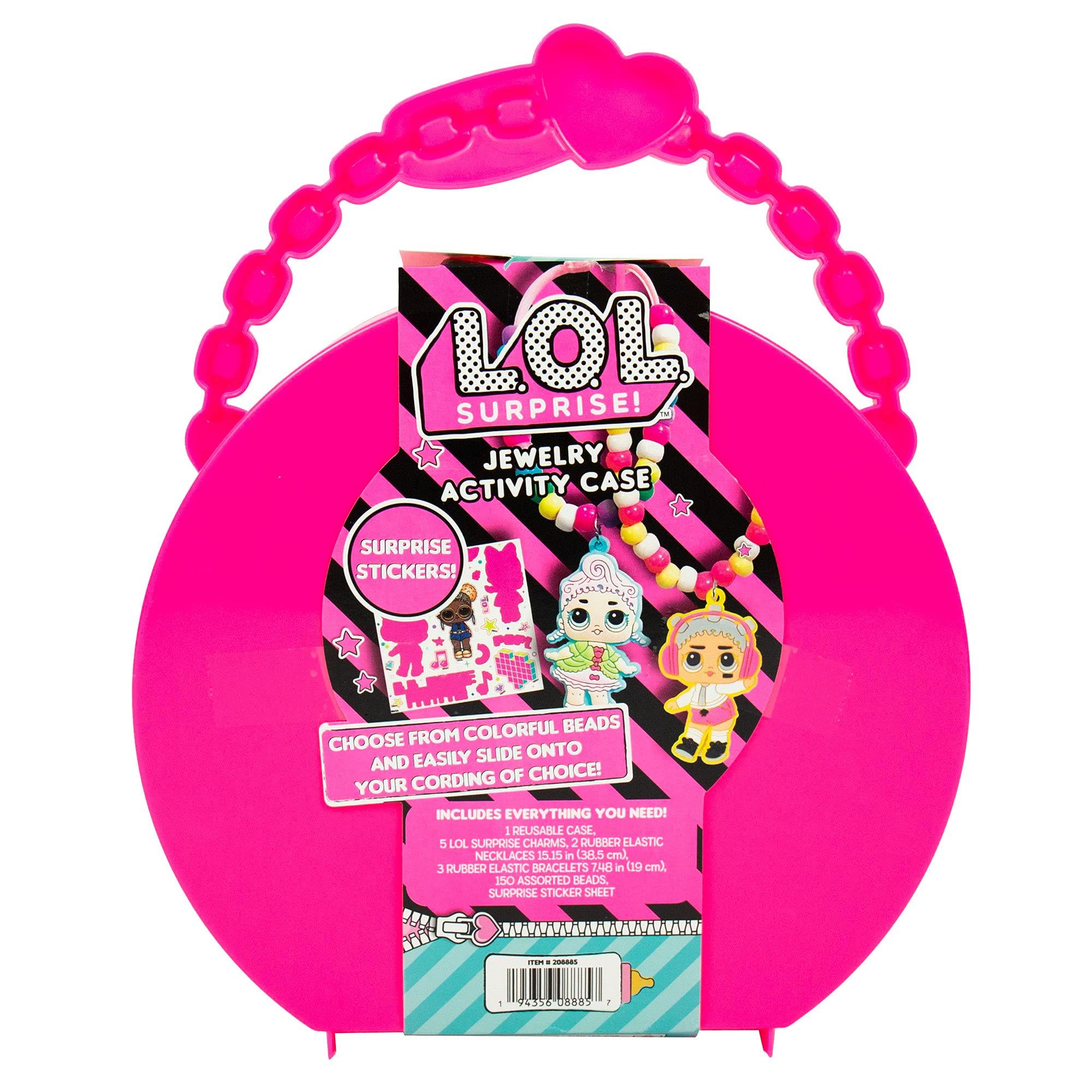 L.O.L. Surprise! L.O.L. Surprise! Jewelry Activity Case, Create Your Own LOL Surprise Jewelry, Bead Kit Great for Travel and On-The-Go, 100+ Custom Accessories, DIY Jewelry Kit for Kids Ages 5, 6, 7, 8, 9