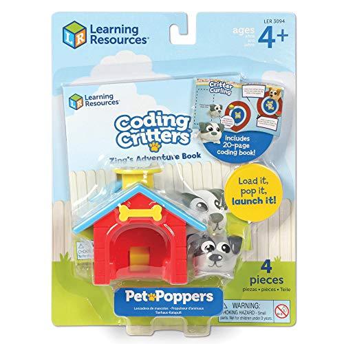 Learning Resources Learning Resources Coding Critters Go Pets Zing the Dog, Screen-Free Early Coding Toy For Kids, Interactive STEM Coding Pet, 4 Pieces, Ages 4+