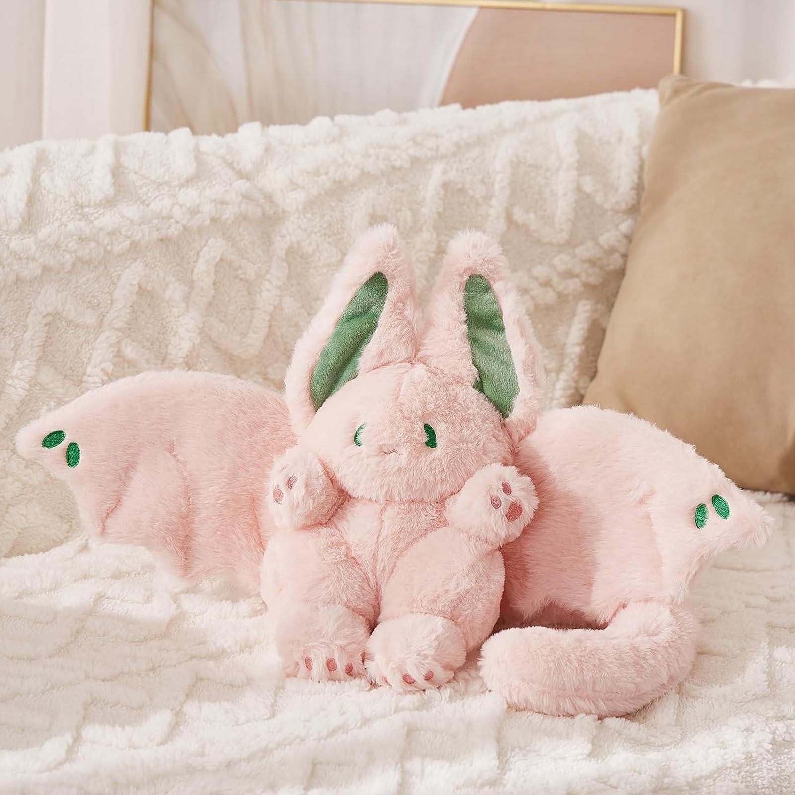 fokesty Fokesty Bat Rabbit Plush Toy, Soft Bunny Stuffed Animal with Bat Wings, Cute Plush Toy for Kids, 13.8in