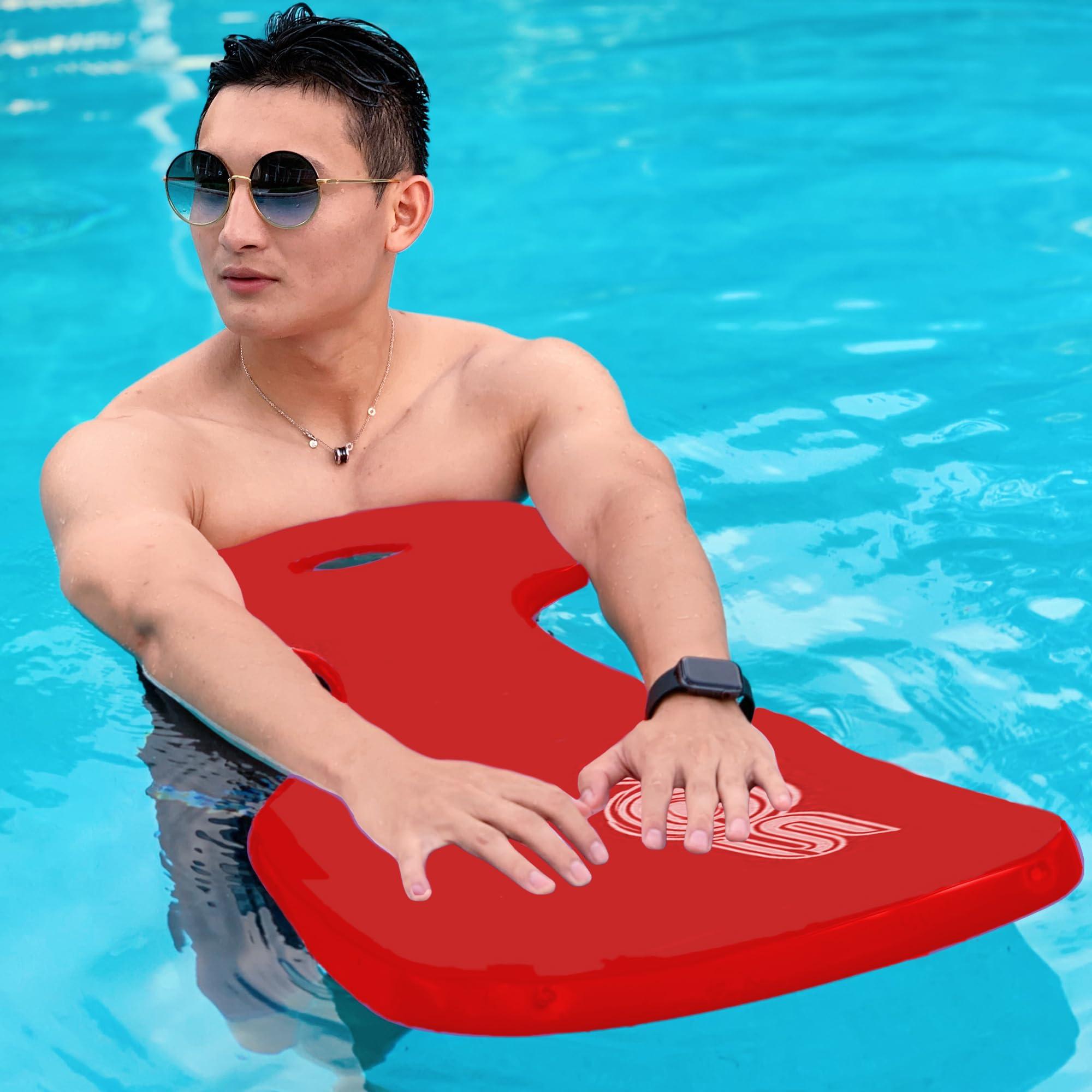 VOS VOS Phoenix Water Solid Saddle Floats for Adults and Kids -2 Pc Pack|Ultra Buoyant, Comfortable Floating Seats for Pool, Beaches, Lakes, Water Parks (Rave Red)