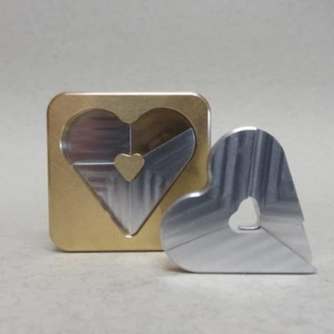 JP GAMES LTD Heart in Heart Puzzle - Luxury Collectible Metal Puzzle by Wil Strijbos, Streetwise Puzzles