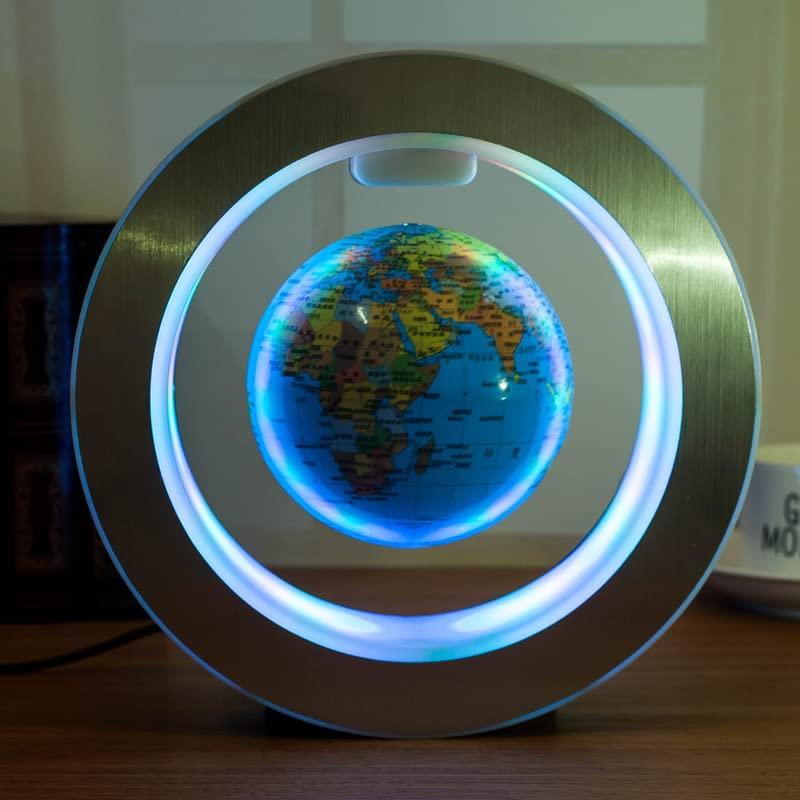 Generic Round LED World Map Floating Globe Magnetic Levitation Light Anti Gravity Magic