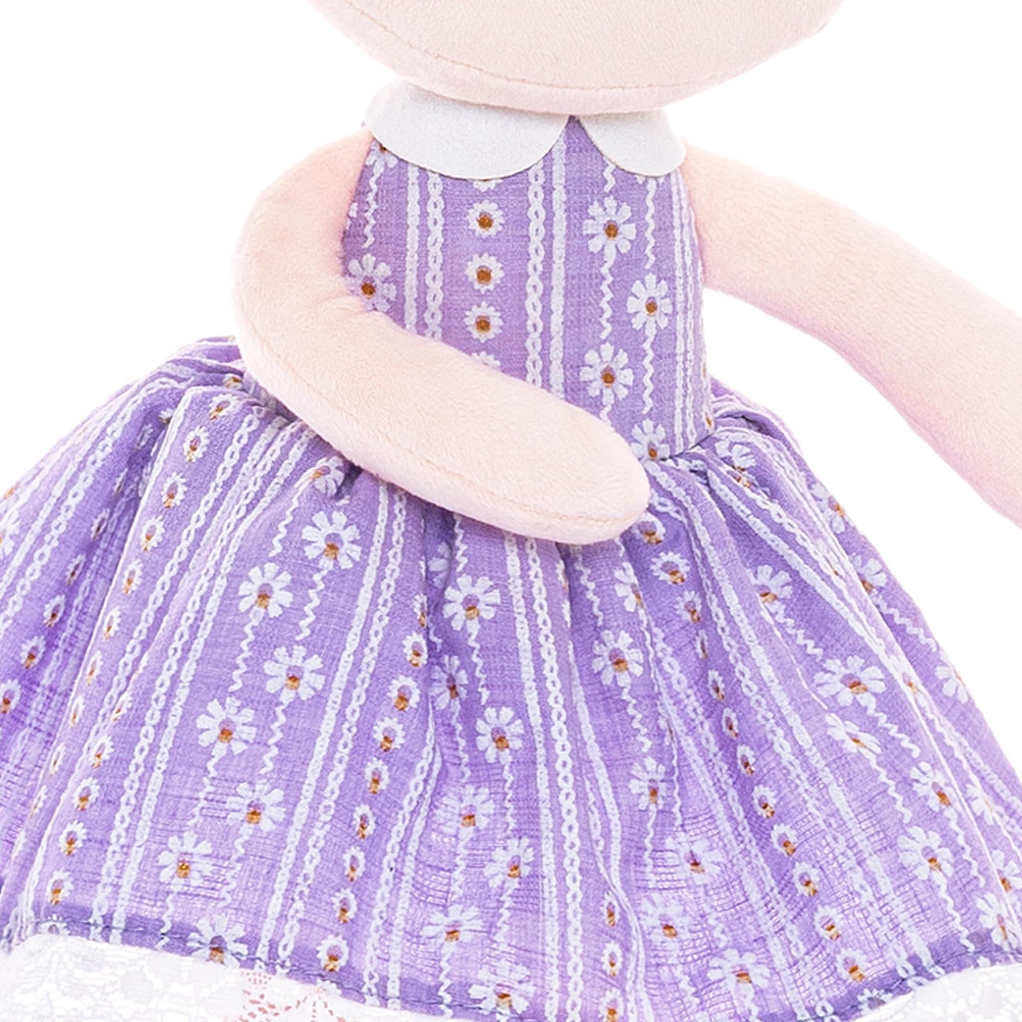 Gloveleya Gloveleya Dolls Baby Girl Gifts Soft Plush Lavender Daisies Doll 16 inches