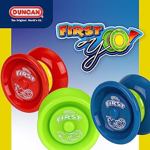 Duncan Duncan Toys First Yo! - Best Beginner Yo-Yo for Kids, Responsive Yo Yo, YoYo Toy - Green/Yellow