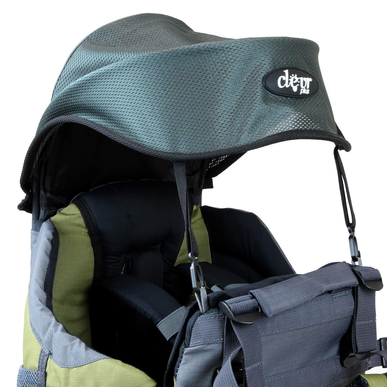 ClevrPlus ClevrPlus Canyonero Camping Baby Backpack Hiking Kid Toddler Child Carrier with Stand and Sun Shade Visor, Army Green