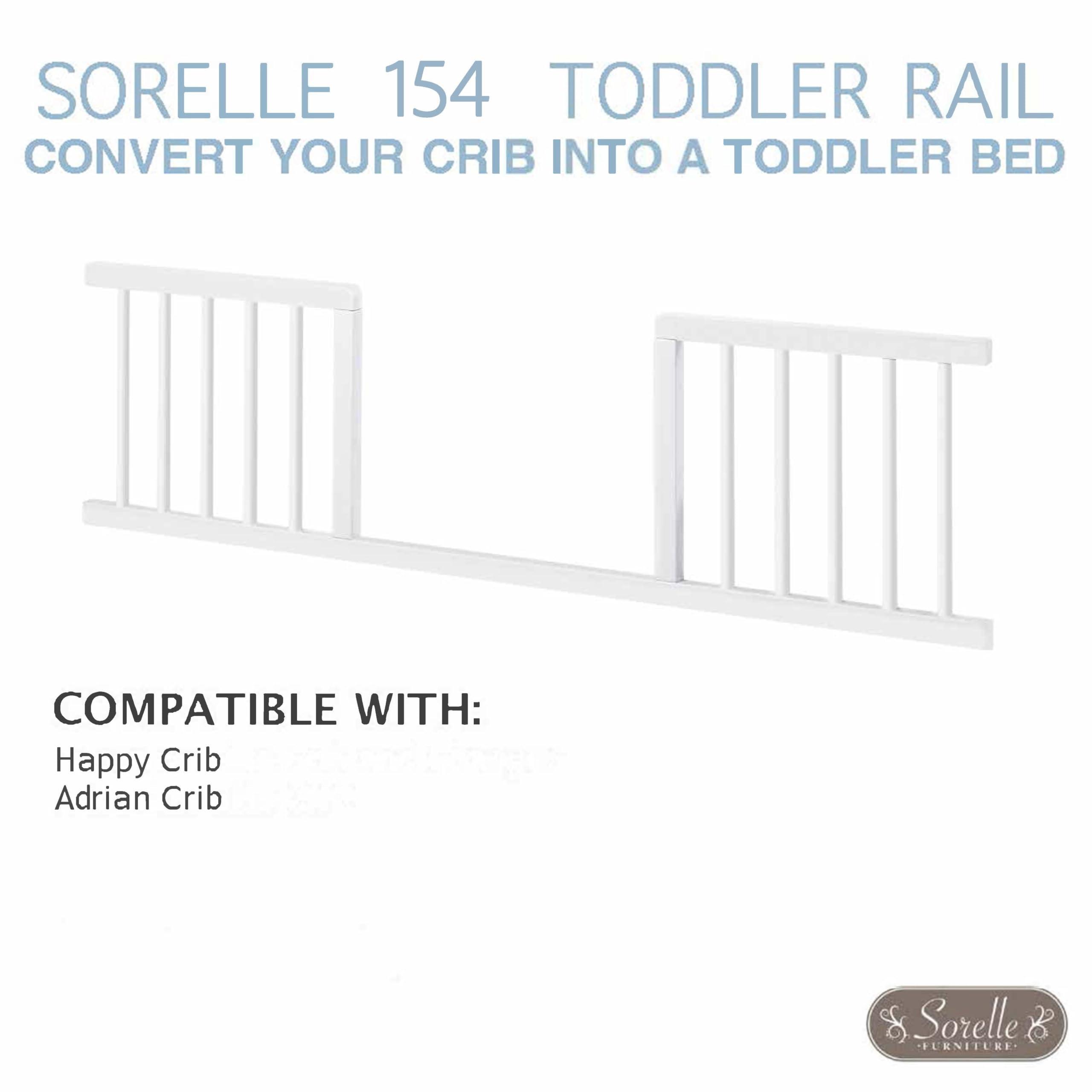 Sorelle Funiture Sorelle Furniture Toddler Rails, Sorelle Wood Bed Rail & Crib Conversion Kit, Converts Sorelle Furniture Happy and Adrian Crib to Toddler Bed, #154