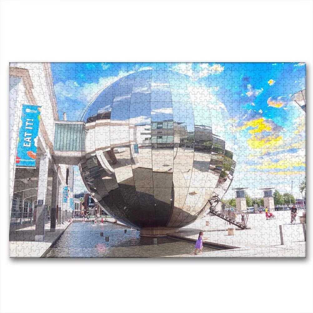 Seucaxlp UK Bristol Jigsaw Puzzles 500 Pieces Wooden Puzzle for Adults