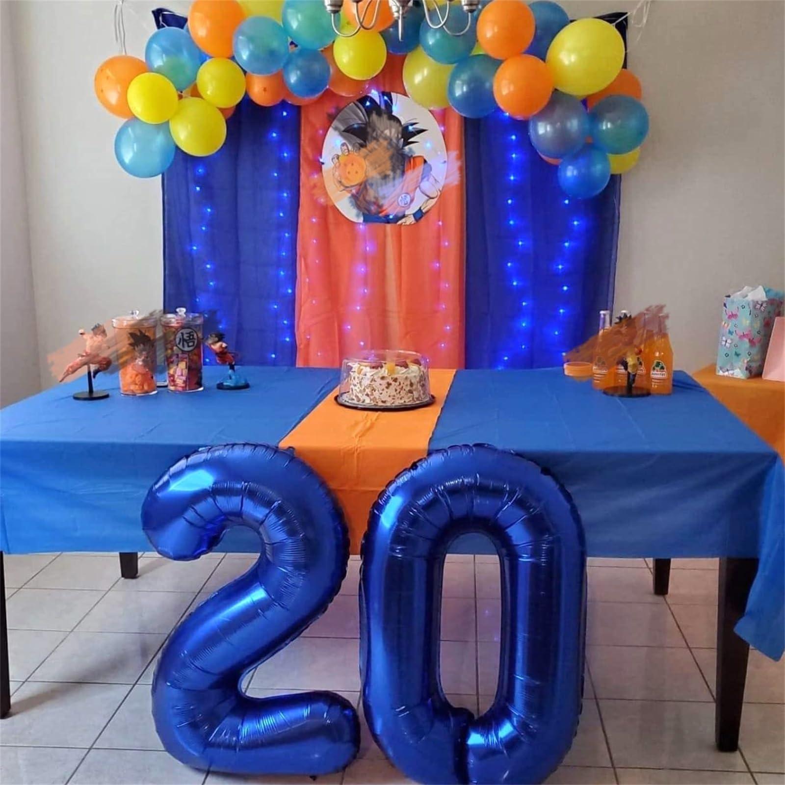 Lingqiang 40\" Balloon Number 2 Navy Blue, Large Dark Blue Foil Number Balloons Set 0-9, Royal Blue 2 Helium Balloons for Boys 2nd 12th 20th Birthday Anniversary Graduation Party Decoration Supplies